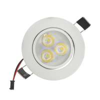 Dimmable LED Downlight 3W / 6W / 9W Ultra Thin Slim Design Ceiling Recessed Round Panel Light for Kitchen Bathroom